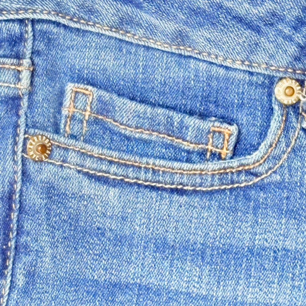Blue Denim Fabric with Stitching - Picture 4 of 9